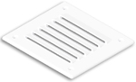 01685 - Ventilation Shaft Ventilator, 127x115mm, White