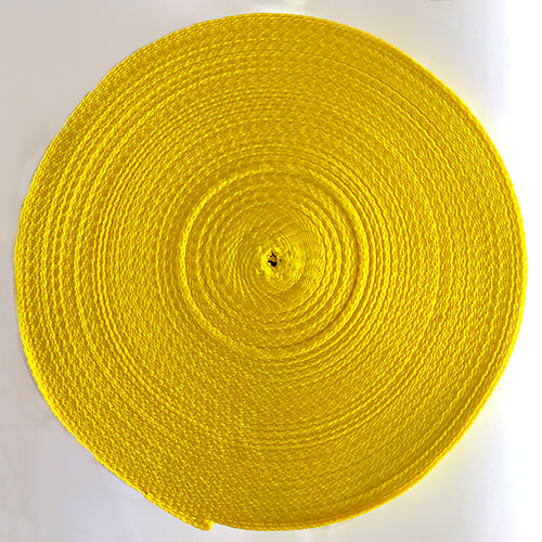 02035 - Polyester Webbing 25mm - Yellow - (Roll 50m),Thickness 1,8mm