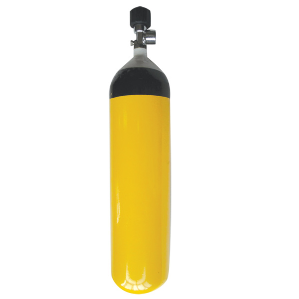 02302 - Spare compressed air cylinder ,6lt+ Valve 300bar assembled , with air