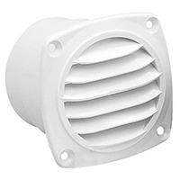 12410 - Ventilation Shaft Grilles Ø65-70mm, White