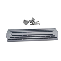 15684 - Set Ladder Step w/fittin. f/Ø22mm tube, L.18cm,Grey
