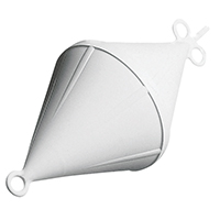 16412 - Mooring Buoy, Bi-conical, Rigid Plastic, Ext.Ø220mm, White