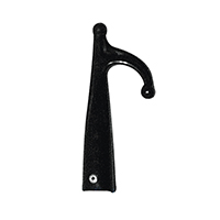 16590 - Hook Plastic, Female, w/1 ends, Ø30mm, Black