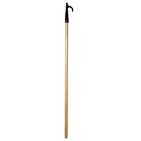 16591 - Floating Hook w/ 1-End, Pine, Ø30mm L.120cm, Black