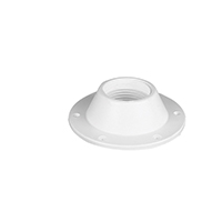 196163 - Table Bottom Plate, Deck-mount, Ø190mm-Η.55mm, White