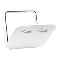 196331 - TOP LINE Hatch, White, 370x375mm, ISO12216