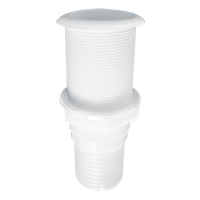 Lalizas 197005 - Thru-Hull Threaded 1 ½'', w/Hose Barb Ø38mm, White