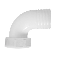 Lalizas 197065 - Thru-Hull 1 1/2'' Elb. 90ºFemConn.f/Hose Ø40mm, White