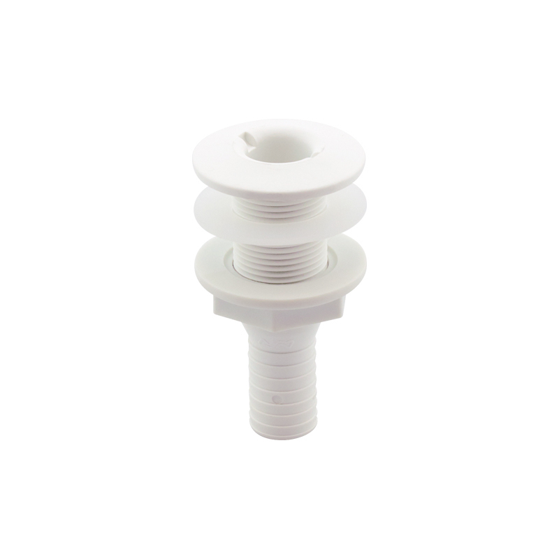 Lalizas 198225 - Thru-Hull Fitting 3/4'', w/Hose Barb Ø19mm & Washer, White, ISO