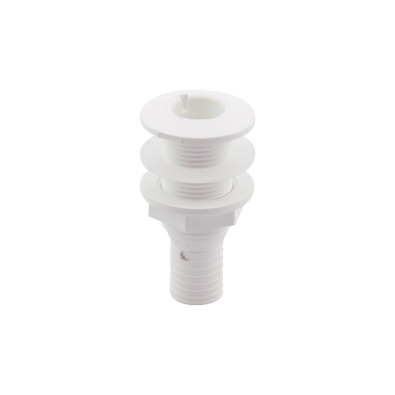 Lalizas 198226 - Thru-Hull Fitting 1'', w/Hose Barb Ø25mm & Washer, White, ISO