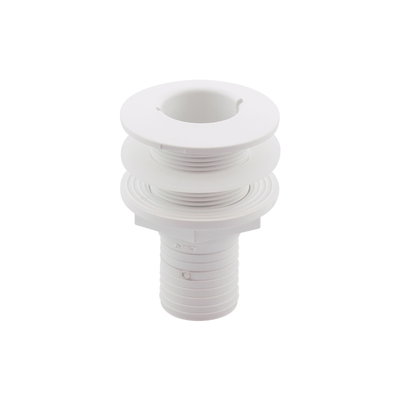 Lalizas 198229 - Thru-Hull Fitting 1 1/2'', w/Hose Barb Ø38mm & Washer, White, ISO