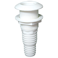 Lalizas 23671 - Thru-Hull Easy Mount 1 1/4'', f/Hose Ø28/35mm, White
