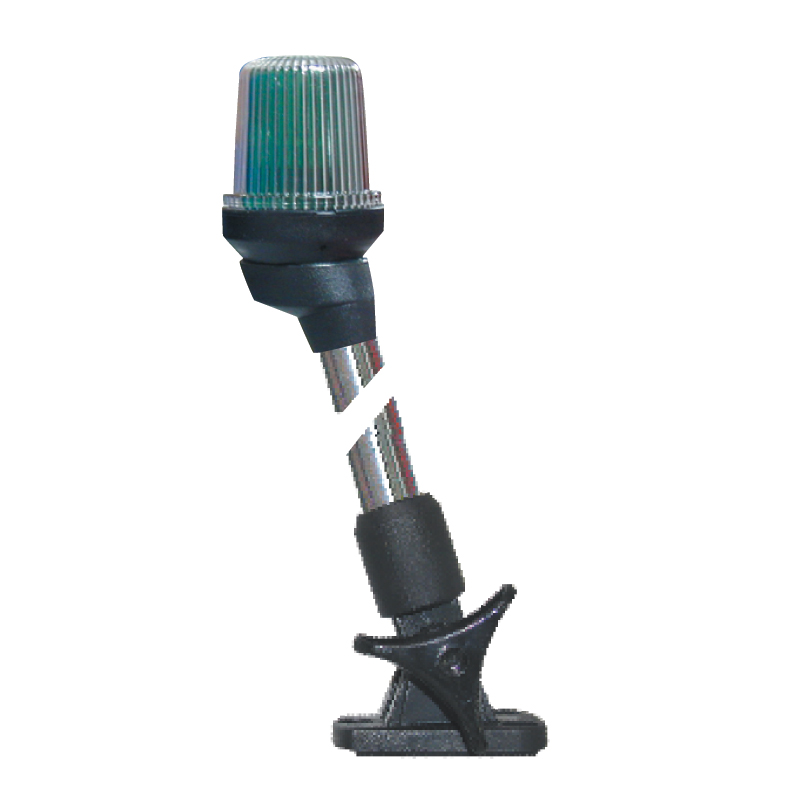 30214 - Pole Light, Tri-colour, Folding 23cm, with black housing