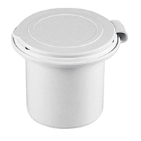35791 - Case for Shower Head, Round, w/Lid, Ø66mm, White