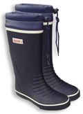 40439 - Long Leg "Tie-Top" Rubber Sailing Boots, Size 46