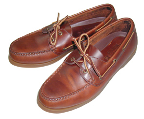 40576 - Deck shoes ''Skipper'' brown leather/brown sole No40