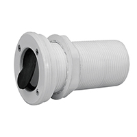 43251 - Thru-Hull Threaded Ø55mm, w/Non-Ret.Valve, White