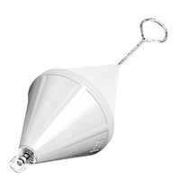 43445 - Mooring Buoy Bi-Conical, w/Foam & Galv.Steel Rod,Ø320x880mm,White