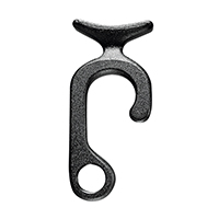 43640 - Hook for Fender, on Ø20-22mm Rail, 85x38mm, White