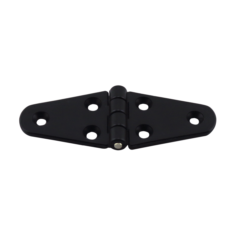 43668 - Hinge Polyamide, Double Oval, 110x40x4.5mm, Black