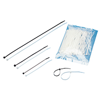 43822 - Plastic Ties, 200x5mm, Max D51mm, 100 pcs, White
