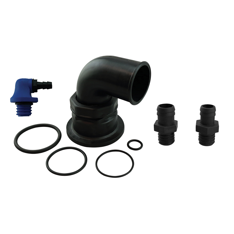 44090 - ERCOLE & SOGLIOLA Set Connectors, w/Ø50mm 90° Elbow
