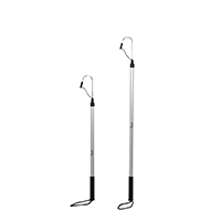 44590 - Gaff w/ Anod. Alumin. Pole Ø25mm, L.1390mm & Inox Hook Ø8mmxW.70mm