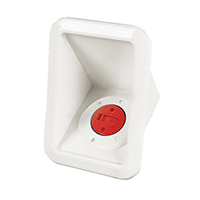 50023 - Case w/Deck Filler for Fuel, Ø38mm Hose, White