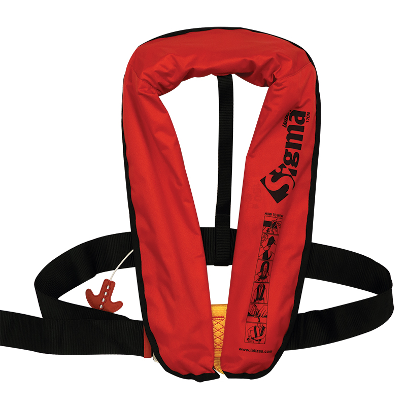 71097 - Sigma Infl.Lifejacket, Manual, 170N, ISO, Adult, Red