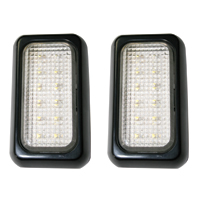 71235 - Dome Light / Trailer Light, 12 LEDs, 12V&24V, black (2 pcs set)