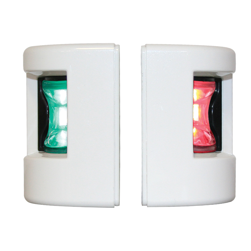 71300 - FOS LED 12 Starboard & Port Lights 112,5°, Set, with white housing