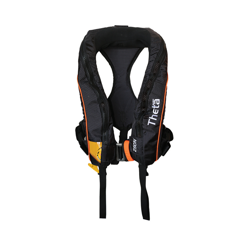 72197 - Theta Infl.Lifejacket,Auto,290N, Hammar MA1,w/Sprayhood,Double Crotch & Harness, ISO, Adult