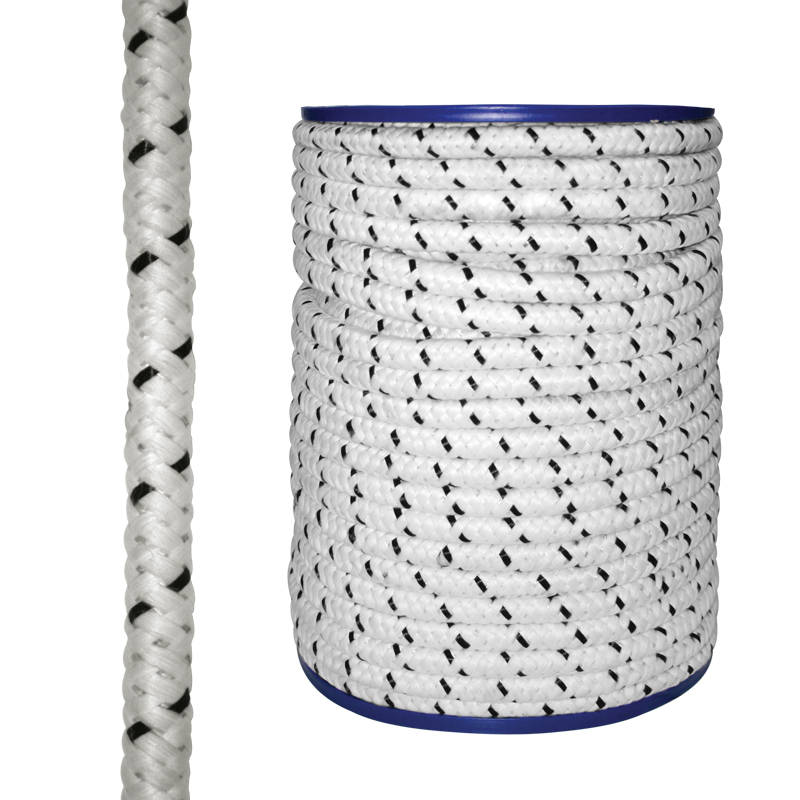 72429 - CABO Ops purpose rope, diam. 10mm, 30m, white with blue braid