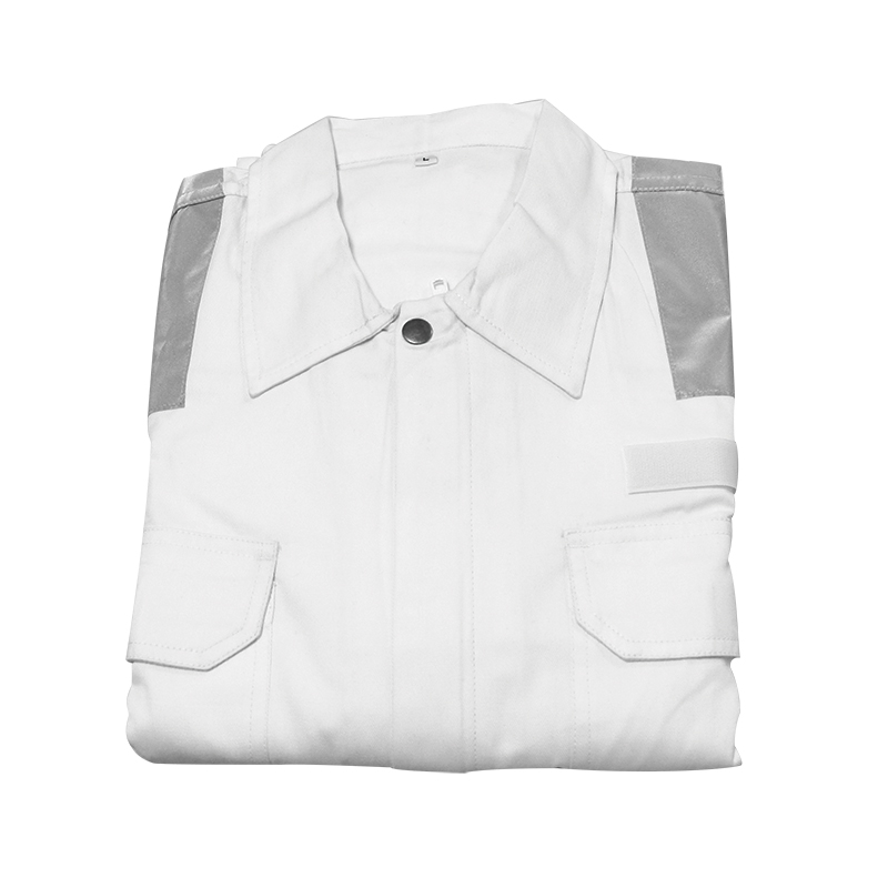 72655 - Workwear coverall, white, cotton 200gsm, size 2X-Large