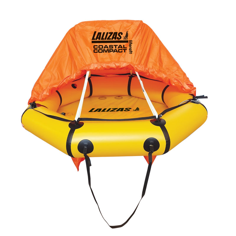 75877 - LALIZAS COASTAL COMPACT Liferaft, with canopy, 4prs