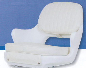 90128 - Yachtsman chair, w/ cushion white, Springfield