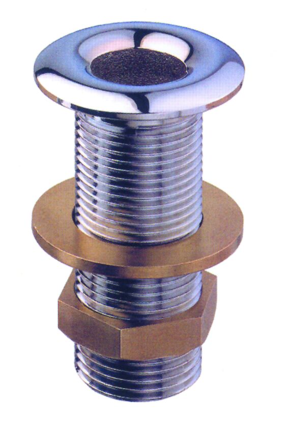 90297 - Thru-Hull Outlet, Chromium Plated Brass, 3/8''
