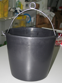90598 - Marine bucket 10L,plastic,black
