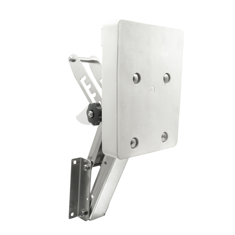 90725 - Outboard Bracket, Adjustable, w/plastic pad, Inox 316, for engines up to 30kg/15HP