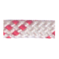 92030 - CABO Cruising rope Halyard, Diam. 12mm, white with red braid