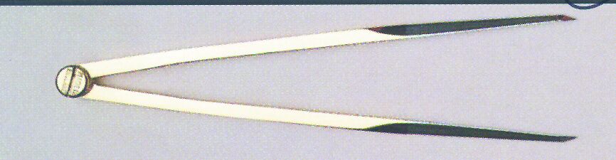 94004 - Straight pattern brass dividers 20,3cm (8'')
