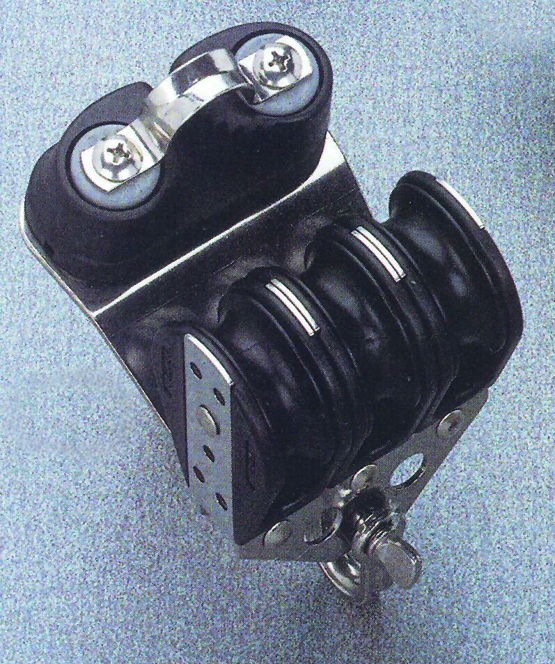 Lalizas 95830 - Triple ball bearing block with cabron fibre ball, Diam. 38mm, Diam. 10mm