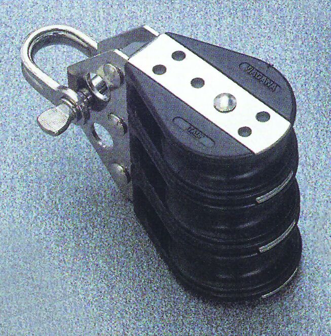 Lalizas 95831 - Trible ball bearing block, Diam. 38mm, Diam. 10mm
