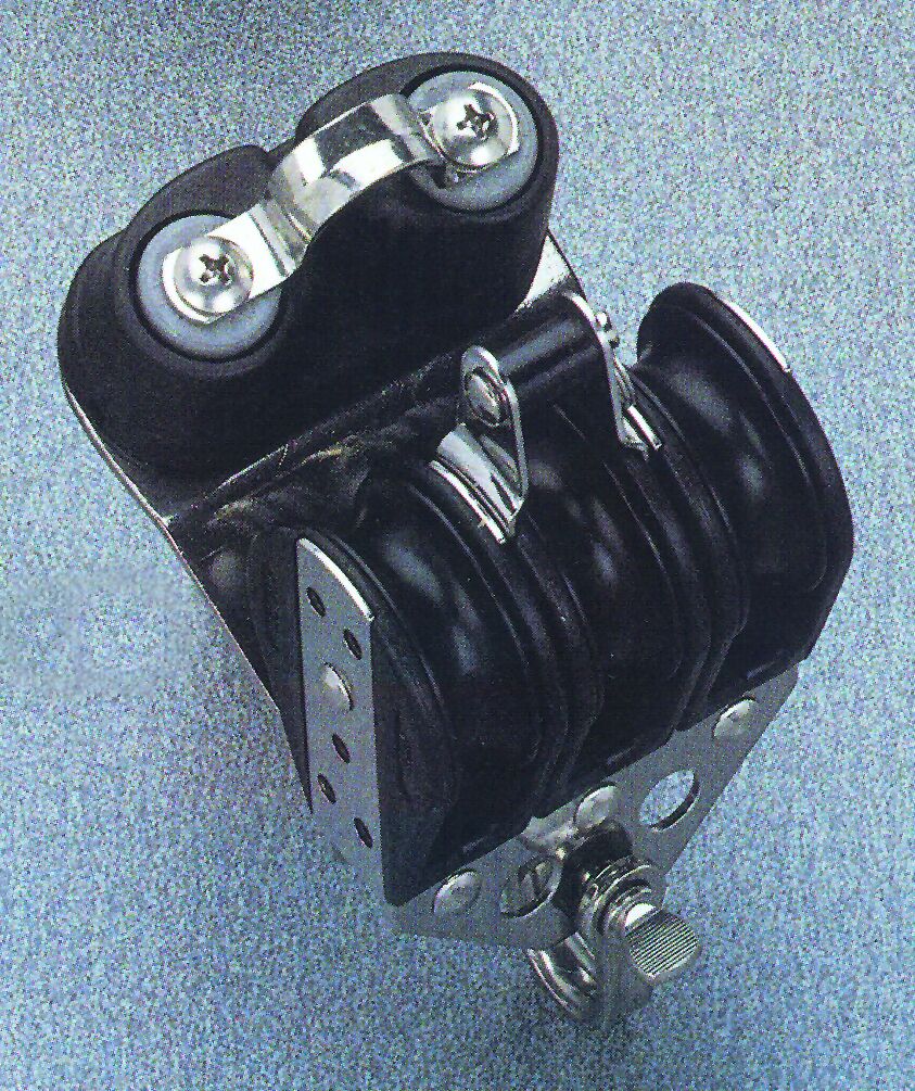Lalizas 95832 - Ball bearing block triple with becket-carbon fibre ball , Diam. 38mm, Diam. 10mm