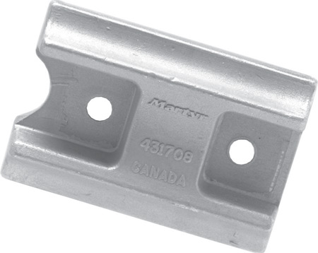 Lalizas 96025 - Curved block anode, for Johnson, 0,27kg