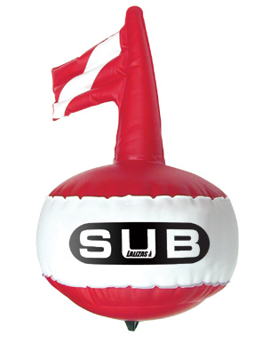 97814 - Round Marker Buoy, ''Safe Dive'' Diam. 30cm, H 50cm