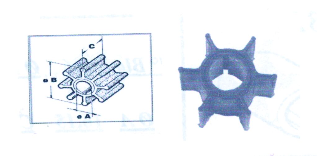 97916 - Engine Impeller CEF for Yamaha Ø22,45 89Χ31