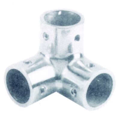 98088 - 3-way corner fitting, AISI 316, tube 25mm