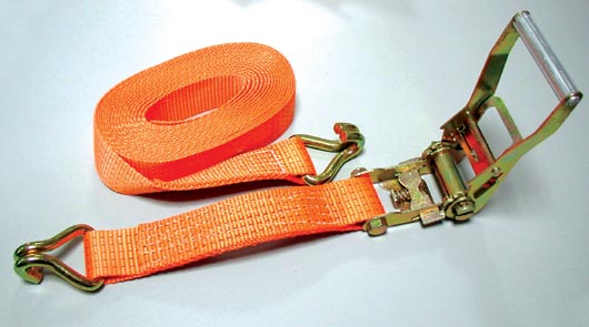 99013 - Ratchet Tie-Down w/double J hook,7mx30mm,BL 1500kg