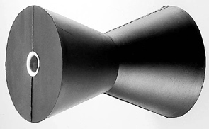 99090 - Rubber Bow Roller 1,9cm (6/8'') Hole, ∅12,5cm, L17,7cm